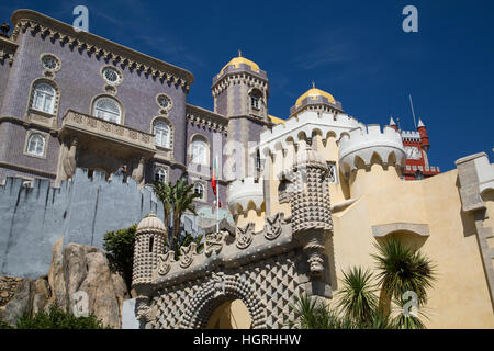 Pena Nationalpalast, Sintra, UNESCO World Heritage Site, Portugal Stockfoto