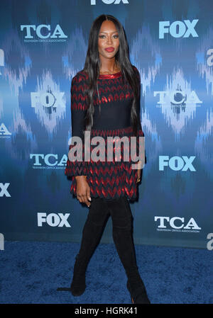 Pasadena, USA. 11. Januar 2017. Naomi Campbell auf der Fox Winter TCA 2017 All-Star-Party im Hotel Langham Huntington, Pasadena Bild © Sarah Stewart/Alamy Live-Nachrichten Stockfoto