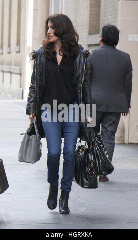 New York, USA. 12. Januar 2017. Lynda Lopez in New York City zu sehen. © Rw-Medien/Punch/Alamy Live-Nachrichten Stockfoto