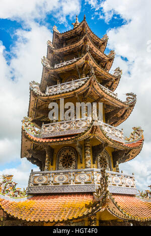 Bell Tower, Linh Phuoc Pagode, Đà Lạt, Lâm Đồng Provinz, Vietnam Stockfoto