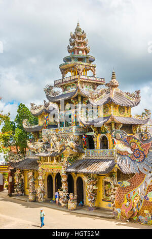 Linh Phuoc Pagode, Đà Lạt Lâm Đồng Provinz, Vietnam Stockfoto