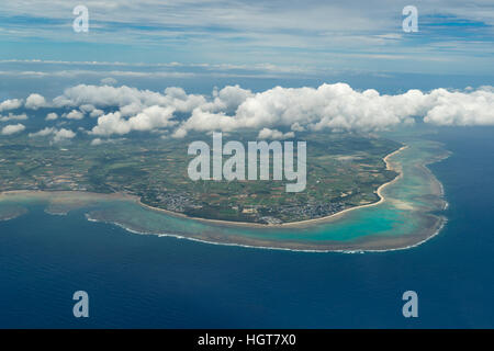 Luftaufnahme der Insel Ishigaki in Okinawa, Japan Stockfoto