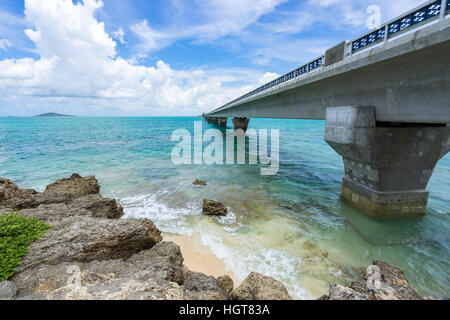 Ikema Brücke in Miyako Island von Okinawa, Japan. Stockfoto