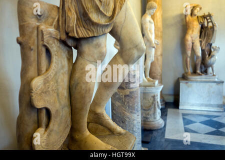 römische Kunst im Kaiser-Saal ausgestellt im Kapitolinischen Museum in Rom Stockfoto