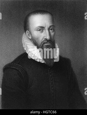 Ambroise Paré, c. 1510-1590, einen französischen Barbier-Chirurgen Stockfoto