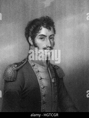 Simón Bolívar oder Trinidad Bolívar Simón José Antonio De La Santísima y Palacios Ponte y Blanco, 1783-1830, eine militärische und politische Führer, Simón Bo Stockfoto