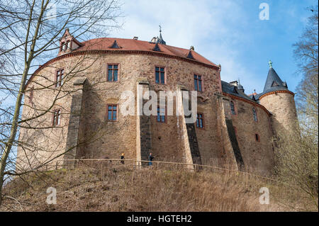 Burg Kriebstein, Landkreis Mittelsachsen in Sachsen, Deutschland, Europa Stockfoto