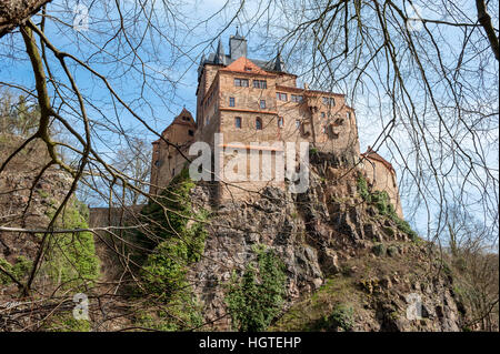 Burg Kriebstein, Landkreis Mittelsachsen in Sachsen, Deutschland, Europa Stockfoto