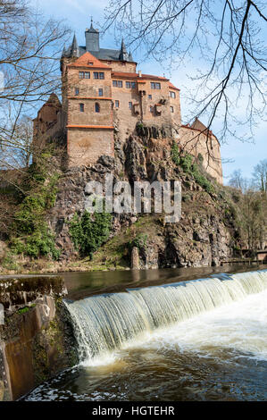 Burg Kriebstein, Landkreis Mittelsachsen in Sachsen, Deutschland, Europa Stockfoto