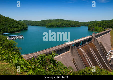 See-Norris gebildet durch den Norris Damm auf dem Fluss Clinch in Tennessee Valley USA Stockfoto