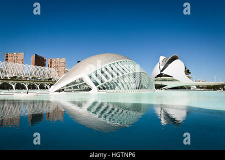 Stadt der Künste und Wissenschaften, Hemisferic IMAX Dome, Valencia, Spanien Stockfoto