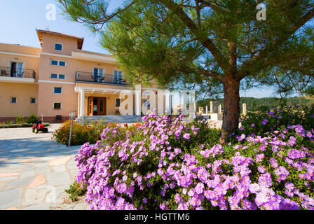 Nessos Hotel, Paranesti, Drama Ost Präfektur, Mazedonien, Griechenland, Europa Stockfoto