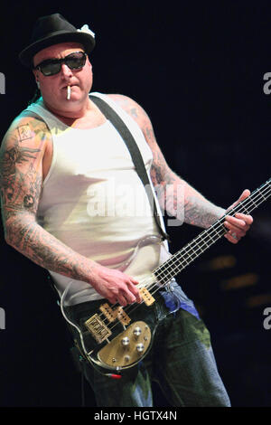 Sublime mit Rom's, Eric Wilson spielte Bass Stockfoto