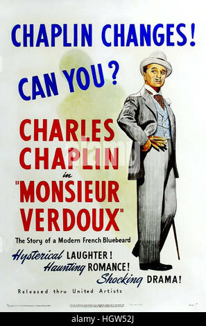 MONSIEUR VERDOUX 1947 United Artists Film mit Charles Chaplin Stockfoto