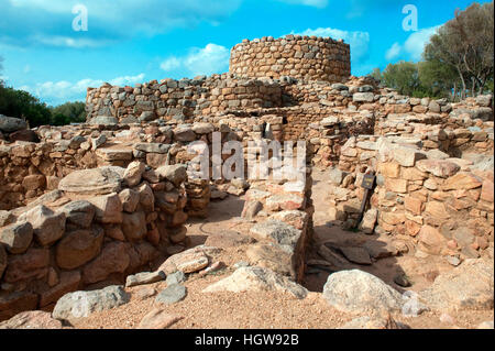 Excarvation bei Nuraghe La Prisgiona, Valle di Capichera, Arzachena, Provinz Sassari, Sardinien, Sardegna, Italien, Europa, Nuraghe La Prisgiona Stockfoto