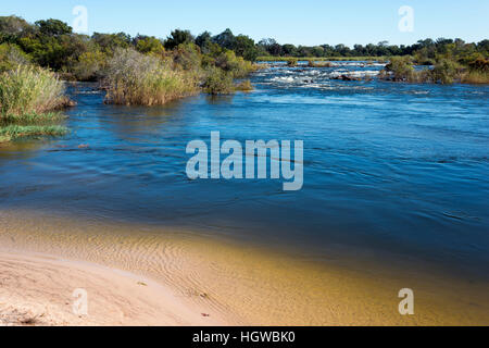 Okavango, Popa Fälle Divundu, Caprivi, Namibia, Namibia Stockfoto