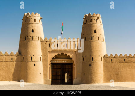 Al Jahili Fort, Al Ain, Vereinigte Arabische Emirate Stockfoto