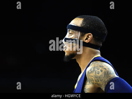 Indiana Pacers Monta Ellis während der globalen NBA Spiel in der O2 Arena, London. PRESSEVERBAND Foto. Bild Datum: Donnerstag, 12. Januar 2017. Finden Sie unter PA Geschichte BASKETBALL NBA. Bildnachweis sollte lauten: Adam Davy/PA Wire. Stockfoto