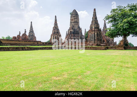 Wat Chaiwatthanaram ist alte buddhistische Tempel, berühmten und wichtigen touristischen Attraktion religiöse von Ayutthaya Historical Park in Phra Nakhon Si Ayutthaya Stockfoto