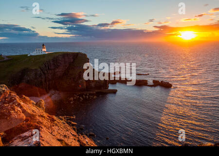 Stoner Leuchtturm, Stoner Kopf, Westküste, Scotland, UK Stockfoto