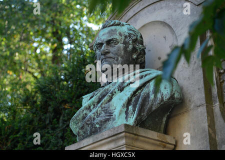 Karl-Immermann-Denkmal, Danzstrasse, Magdeburg, Sachsen-Anhalt, Deutschland Stockfoto