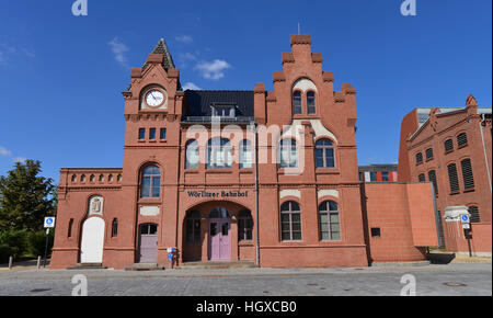 Woerlitzer Bahnhof, Dessau, Sachsen-Anhalt, Deutschland, Wörlitzer Bahnhof Stockfoto