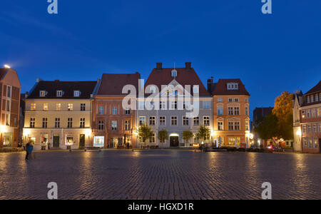 Commandantenhus (Kommandantenhaus), Ostseite, Alter Markt, Altstadt, Stralsund, Mecklenburg-Vorpommern, Deutschland Stockfoto