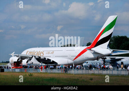 Airbus A380, ILA, Berlin-Schönefeld, Deutschland Stockfoto