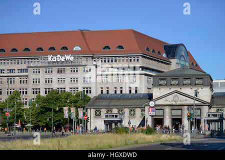 KaDeWe, Tauentzienstrasse, Schöneberg, Berlin, Deutschland Stockfoto