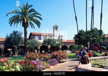 Mission San Juan Capistrano, Kalifornien, USA - Historic Landmark gegründet 1776 Stockfoto