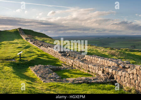 Der Hadrianswall: Revolver 41A in der Nähe von Caw Lücke, West-Nord-West suchen Stockfoto