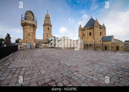 Zion Kirche, Dormitio-Abtei auf dem Berg Zion in Jerusalem, Israel, Asien Stockfoto