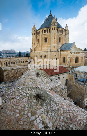 Zion Kirche, Dormitio-Abtei auf dem Berg Zion in Jerusalem, Israel, Asien Stockfoto