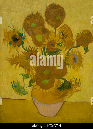 Sonnenblumen, von Vincent Van Gogh, 1889, Niederlande, Europa Stockfoto