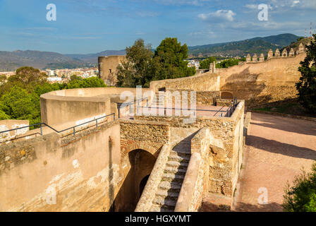 Burg Gibralfaro in Malaga - Andalusien, Spanien Stockfoto