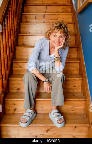 Autor Kate Mosse, zu Hause in Bognor Regis, West Sussex. Stockfoto