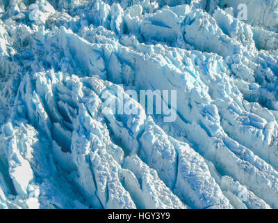 Luftaufnahme des Mount Cook-Gletschers auf der Südinsel - Neuseeland Stockfoto
