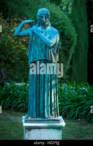 Statue im Garten der Villa Cimbrone, Ravello, Kampanien, Italien Stockfoto