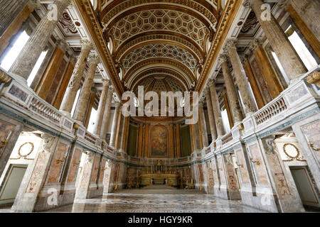 Caserta, Italien - 29. Juli 2016: Die Pfälzer Kapelle im königlichen Palast von Caserta, Kampanien, Italien. Stockfoto