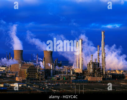 Grangemouth Benzin-chemischen Komplex, Falkirk, Schottland, UK Stockfoto