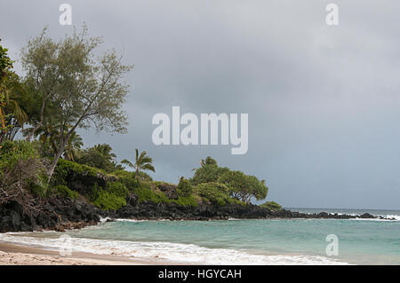 Hamoa Beach, in Hana, Maui, Hawaii Stockfoto