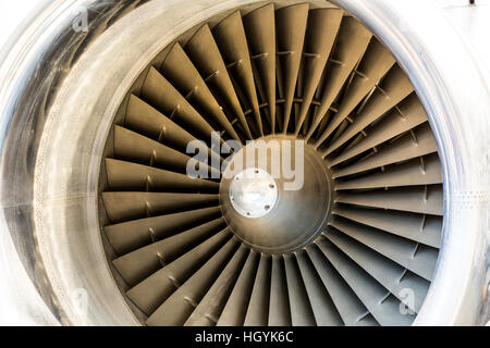 Jet-Engine klingen closeup Stockfoto