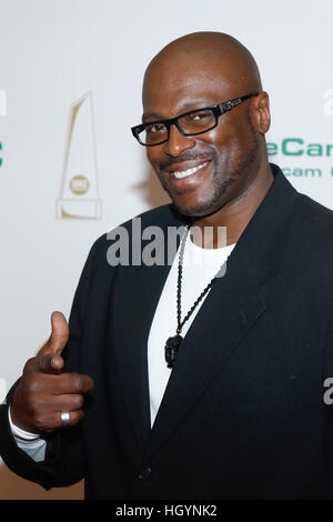 Los Angeles, Deutschland. 13. Januar 2017. Adult Filmschauspieler Lexington Steele kommt bei den XBIZ Awards im Hotel Westin Bonaventure in Los Angeles, USA, im 12. Januar 2017. -KEIN Draht-SERVICE - Foto: Hubert Boesl/Dpa/Alamy Live News Stockfoto