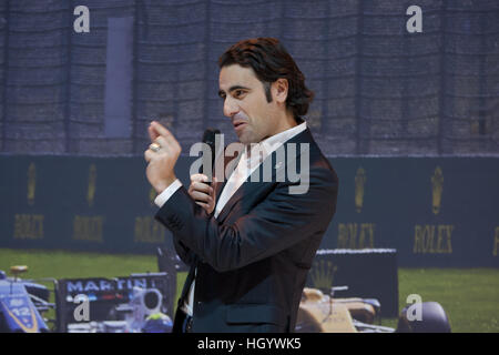 Birmingham, Vereinigtes Königreich. 14. Januar 2017. Dario Franchitti auf der F1-Bühne, er ist ein ehemaliger britischer Rennfahrer. Er ist ein vierfacher IndyCar Series Champion, dreimaliger Gewinner des Indianapolis 500 sowie ein Sieger der 24 Stunden von Daytona. © Steven Reh/Alamy Live News Stockfoto