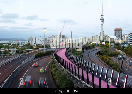 Der Nelson Street Radweg in Auckland, Neuseeland. Stockfoto