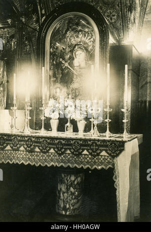 Stabat Mater Altar, Kalvarienberg, XIII, Station, Jerusalem, Palästina, Israel, 1946, West Bank, Historische Bilder, Schwarze und Weiße, atemberaubende Bilder, Maria Stockfoto