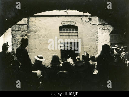 Station 7: Jesus fällt zum zweiten Mal, Jerusalem, Palästina, Israel, 1946, Stockfoto