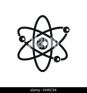 Moleküle des Atom-Symbol, einfachen Stil Stock Vektor