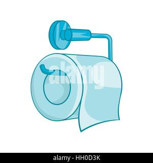 WC-Papier-Symbol im Cartoon-Stil Stock Vektor