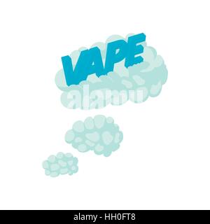 VAPE-Wolken-Symbol im Cartoon-Stil Stock Vektor